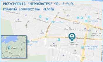 PORADNIA LOGOPEDYCZNA - PRZYCHODNIA "HIPOKRATES" SP. Z O.O. - UL. GENERAŁA WŁADYSŁAWA SIKORSKIEGO 19,  GŁOGÓW
