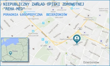 PORADNIA LOGOPEDYCZNA - NIEPUBLICZNY ZAKŁAD OPIEKI ZDROWOTNEJ "REHA-MED" - UL. GARNCARSKA 3,  DZIERŻONIÓW