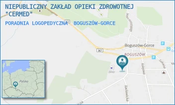 PORADNIA LOGOPEDYCZNA - NIEPUBLICZNY ZAKŁAD OPIEKI ZDROWOTNEJ "CERMED" - UL. GEN. KAROLA ŚWIERCZEWSKIEGO 47, BOGUSZÓW-GORCE