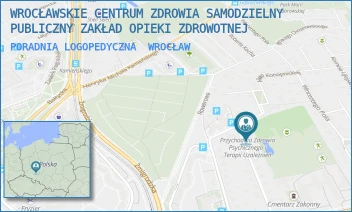 PORADNIA LOGOPEDYCZNA - WROCŁAWSKIE CENTRUM ZDROWIA SAMODZIELNY PUBLICZNY ZAKŁAD OPIEKI ZDROWOTNEJ - UL. SAMUELA BOGUMIŁA LINDEGO 19-21,  WROCŁAW