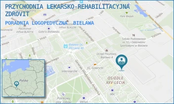 PORADNIA LOGOPEDYCZNA - PRZYCHODNIA LEKARSKO-REHABILITACYJNA ZDROVIT - JANA III SOBIESKIEGO 19A/2,  BIELAWA