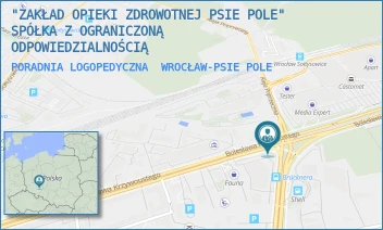 PORADNIA LOGOPEDYCZNA - "ZAKŁAD OPIEKI ZDROWOTNEJ PSIE POLE" SPÓŁKA Z OGRANICZONĄ ODPOWIEDZIALNOŚCIĄ - UL. BRUCKNERA 47-49,  WROCŁAW-PSIE POLE