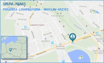 PORADNIA LOGOPEDYCZNA - GRUPA MANAS - UL. UL.RACŁAWICKA 15/19,  WROCŁAW-KRZYKI