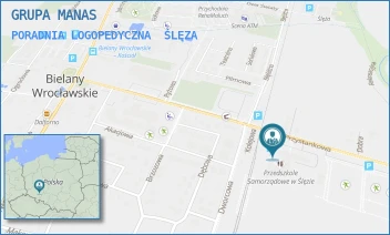 PORADNIA LOGOPEDYCZNA - GRUPA MANAS - UL. ULICA PRZYSTANKOWA 2,  ŚLĘZA