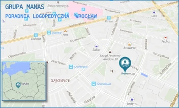 PORADNIA LOGOPEDYCZNA - GRUPA MANAS - UL. ULICA ŻELAZNA 34,  WROCŁAW
