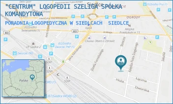 PORADNIA LOGOPEDYCZNA W SIEDLCACH - "CENTRUM" LOGOPEDII SZELIGA SPÓŁKA KOMANDYTOWA - CHŁODNA 4,  SIEDLCE