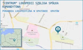 PORADNIA LOGOPEDYCZNA W OPATOWIE - "CENTRUM" LOGOPEDII SZELIGA SPÓŁKA KOMANDYTOWA - STEFANII SEMPOŁOWSKIEJ 3,  OPATÓW