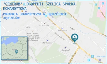 PORADNIA LOGOPEDYCZNA W JĘDRZEJOWIE - "CENTRUM" LOGOPEDII SZELIGA SPÓŁKA KOMANDYTOWA - 11 LISTOPADA 72,  JĘDRZEJÓW