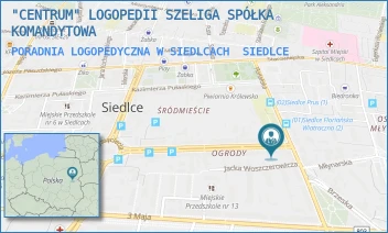 PORADNIA LOGOPEDYCZNA W SIEDLCACH - "CENTRUM" LOGOPEDII SZELIGA SPÓŁKA KOMANDYTOWA - HENRYKA SIENKIEWICZA 3,  SIEDLCE