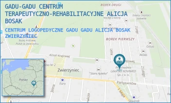 CENTRUM LOGOPEDYCZNE GADU GADU ALICJA BOSAK - GADU-GADU CENTRUM TERAPEUTYCZNO-REHABILITACYJNE ALICJA BOSAK - ARMII KRAJOWEJ 7,  ZWIERZYNIEC