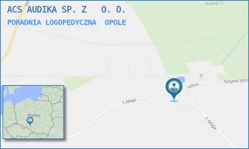 PORADNIA LOGOPEDYCZNA - ACS AUDIKA SPÓŁKA Z OGRANICZONĄ ODPOWIEDZIALNOŚCIĄ - UL. 1 MAJA 75,  OPOLE