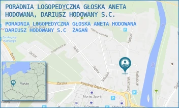 PORADNIA LOGOPEDYCZNA GŁOSKA ANETA HODOWANA DARIUSZ HODOWANY S.C - PORADNIA LOGOPEDYCZNA GŁOSKA ANETA HODOWANA, DARIUSZ HODOWANY S.C. - UL. WŁÓKNIARZY 17/2,  ŻAGAŃ