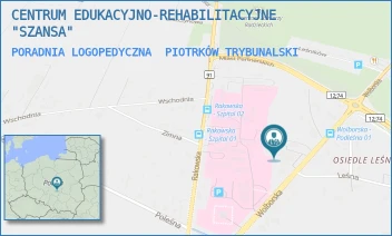 PORADNIA LOGOPEDYCZNA - CENTRUM EDUKACYJNO-REHABILITACYJNE "SZANSA" - UL. WOLBORSKA 86,  PIOTRKÓW TRYBUNALSKI
