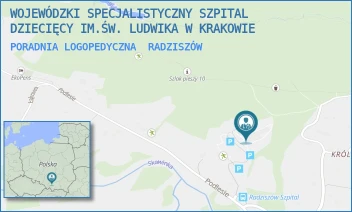 PORADNIA LOGOPEDYCZNA - WOJEWÓDZKI SPECJALISTYCZNY SZPITAL DZIECIĘCY IM.ŚW. LUDWIKA W KRAKOWIE - UL. PODLESIE 173/A, RADZISZÓW