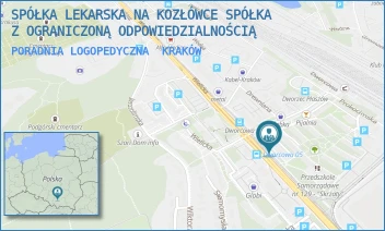 PORADNIA LOGOPEDYCZNA - SPÓŁKA LEKARSKA NA KOZŁÓWCE SPÓŁKA Z OGRANICZONĄ ODPOWIEDZIALNOŚCIĄ - UL. WIELICKA 76,  KRAKÓW