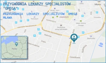 PRZYCHODNIA  LEKARZY  SPECJALISTÓW  OMEGA - PRZYCHODNIA LEKARZY SPECJALISTÓW "OMEGA" - PŁOCKA 43,  MŁAWA