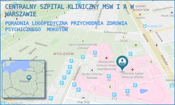 PORADNIA LOGOPEDYCZNA PRZYCHODNIA ZDROWIA PSYCHICZNEGO - CENTRALNY SZPITAL KLINICZNY MSW I A W WARSZAWIE - WOŁOSKA 137,  MOKOTÓW