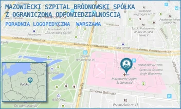 PORADNIA LOGOPEDYCZNA - MAZOWIECKI SZPITAL BRÓDNOWSKI SPÓŁKA Z OGRANICZONĄ ODPOWIEDZIALNOŚCIĄ - KONDRATOWICZA 8,  WARSZAWA