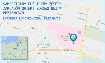 PORADNIA LOGOPEDYCZNA - SAMODZIELNY PUBLICZNY ZESPÓŁ ZAKŁADÓW OPIEKI ZDROWOTNEJ W PRZASNYSZU - SADOWA 9,  PRZASNYSZ