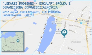 NZOZ "ESKULAP" PLR PORADNIA LOGOPEDYCZNA - "LEKARZE RODZINNI - ESKULAP" SPÓŁKA Z OGRANICZONĄ ODPOWIEDZIALNOŚCIĄ - NARUTOWICZA 5,  ŁOSICE