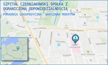 PORADNIA LOGOPEDYCZNA - SZPITAL CZERNIAKOWSKI SPÓŁKA Z OGRANICZONĄ ODPOWIEDZIALNOŚCIĄ - STĘPIŃSKA 19/25,  WARSZAWA MOKOTÓW