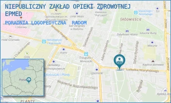 PORADNIA LOGOPEDYCZNA - NIEPUBLICZNY ZAKŁAD OPIEKI ZDROWOTNEJ EPMED - WARYŃSKIEGO 9A/8,  RADOM