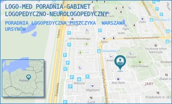 PORADNIA LOGOPEDYCZNA PUSZCZYKA - LOGO-MED PORADNIA-GABINET LOGOPEDYCZNO-NEUROLOGOPEDYCZNY - PUSZCZYKA 14,  WARSZAWA URSYNÓW