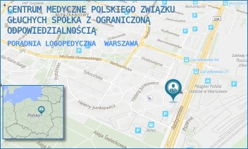 PORADNIA LOGOPEDYCZNA - CENTRUM MEDYCZNE POLSKIEGO ZWIĄZKU GŁUCHYCH SPÓŁKA Z OGRANICZONĄ ODPOWIEDZIALNOŚCIĄ - RADZYMIŃSKA 101/103,  WARSZAWA