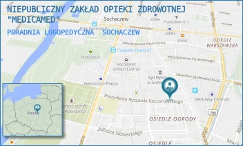 PORADNIA LOGOPEDYCZNA - NIEPUBLICZNY ZAKŁAD OPIEKI ZDROWOTNEJ "MEDICAMED" - PREZYDENTA RYSZARDA KACZOROWSKIEGO 3A,  SOCHACZEW