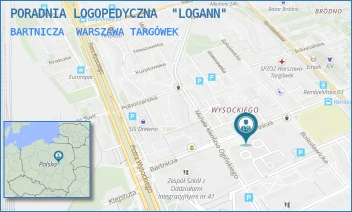 BARTNICZA - PORADNIA LOGOPEDYCZNA  "LOGANN" - BARTNICZA 4,  WARSZAWA TARGÓWEK