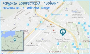 PORADNIA NR. 2 - PORADNIA LOGOPEDYCZNA  "LOGANN" - WROCŁAWSKA 19/209,  WARSZAWA BEMOWO