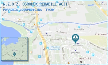 PORADNIA LOGOPEDYCZNA - N.Z.O.Z. OŚRODEK REHABILITACJI - ZGRZEBNIOKA 22,  TYCHY