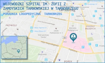 PORADNIA LOGOPEDYCZNA - WOJEWÓDZKI SZPITAL IM. ZOFII Z ZAMOYSKICH TARNOWSKIEJ W TARNOBRZEGU - UL. SZPITALNA 1,  TARNOBRZEG