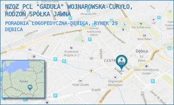 PORADNIA LOGOPEDYCZNA-DĘBICA, RYNEK 29 - NZOZ PCL "GADUŁA" WOJNAROWSKA-CURYŁO, RODZOŃ SPÓŁKA JAWNA - RYNEK 29,  DĘBICA