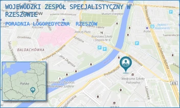 PORADNIA LOGOPEDYCZNA - WOJEWÓDZKI ZESPÓŁ SPECJALISTYCZNY W RZESZOWIE - UL. WARZYWNA 3,  RZESZÓW