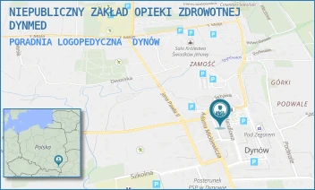 PORADNIA LOGOPEDYCZNA - NIEPUBLICZNY ZAKŁAD OPIEKI ZDROWOTNEJ DYNMED - UL. RYNEK 10,  DYNÓW