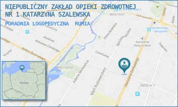 PORADNIA LOGOPEDYCZNA - NIEPUBLICZNY ZAKŁAD OPIEKI ZDROWOTNEJ NR 1 KATARZYNA SZALEWSKA - UL. DERDOWSKIEGO 23,  RUMIA