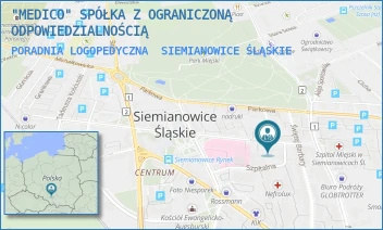 PORADNIA LOGOPEDYCZNA - "MEDICO" SPÓŁKA Z OGRANICZONĄ ODPOWIEDZIALNOŚCIĄ - UL. JANA PAWŁA II 1,  SIEMIANOWICE ŚLĄSKIE