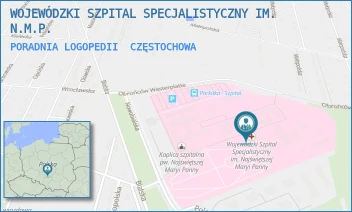 PORADNIA LOGOPEDII - WOJEWÓDZKI SZPITAL SPECJALISTYCZNY IM. N.M.P. - UL. BIALSKA 104/118,  CZĘSTOCHOWA