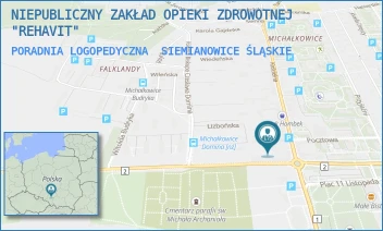 PORADNIA LOGOPEDYCZNA - NIEPUBLICZNY ZAKŁAD OPIEKI ZDROWOTNEJ "REHAVIT" - UL. KOŚCIELNA 5,  SIEMIANOWICE ŚLĄSKIE