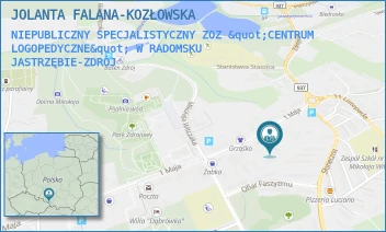 NIEPUBLICZNY SPECJALISTYCZNY ZOZ "CENTRUM LOGOPEDYCZNE" W RADOMSKU - JOLANTA FALANA - UL. 1 MAJA 13A,  JASTRZĘBIE-ZDRÓJ