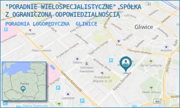 PORADNIA LOGOPEDYCZNA - "PORADNIE WIELOSPECJALISTYCZNE" SPÓŁKA Z OGRANICZONĄ ODPOWIEDZIALNOŚCIĄ - UL. ZIEMOWITA 6,  GLIWICE