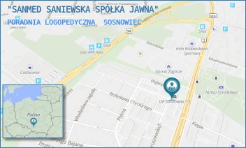 PORADNIA LOGOPEDYCZNA - "SANMED SANIEWSKA SPÓŁKA JAWNA" - UL. KRZYWOUSTEGO 1,  SOSNOWIEC