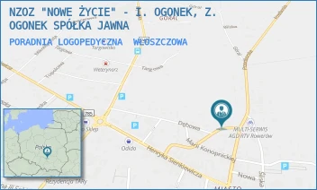 PORADNIA LOGOPEDYCZNA - NZOZ "NOWE ŻYCIE" - I. OGONEK, Z. OGONEK SPÓŁKA JAWNA - MLECZARSKA 11,  WŁOSZCZOWA