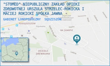 GABINET LOGOPEDYCZNY - "STOMED" NIEPUBLICZNY ZAKŁAD OPIEKI ZDROWOTNEJ URSZULA STRZELEC-ROKICKA I MACIEJ ROKICKI SPÓŁKA JAWNA - NA SKARPIE 17,  SĘDZISZÓW