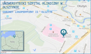 GABINET LOGOPEDYCZNY II - UNIWERSYTECKI SZPITAL KLINICZNY W OLSZTYNIE - ALEJA WARSZAWSKA 30,  OLSZTYN