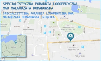 SPECJALISTYCZNA PORADNIA LOGOPEDYCZNA MGR MAŁGORZATA ROMANOWSKA - SPECJALISTYCZNA PORADNIA LOGOPEDYCZNA MGR MAŁGORZATA ROMANOWSKA - ŻEROMSKIEGO 9, NIDZICA