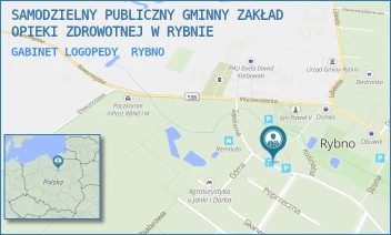 GABINET LOGOPEDY - SAMODZIELNY PUBLICZNY GMINNY ZAKŁAD OPIEKI ZDROWOTNEJ W RYBNIE - ZAJEZIORNA 58,  RYBNO