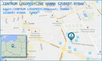 "CENTRUM LOGOPEDYCZNE" HANNA SZUBERT-RYBAK - CENTRUM LOGOPEDYCZNE HANNA SZUBERT-RYBAK - J. DĄBROWSKIEGO 7,  TUREK
