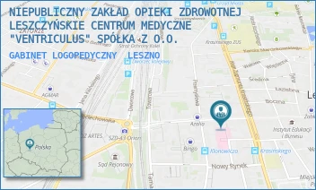 GABINET LOGOPEDYCZNY - NIEPUBLICZNY ZAKŁAD OPIEKI ZDROWOTNEJ LESZCZYŃSKIE CENTRUM MEDYCZNE "VENTRICULUS" SPÓŁKA Z O.O. - SŁOWIAŃSKA 41,  LESZNO